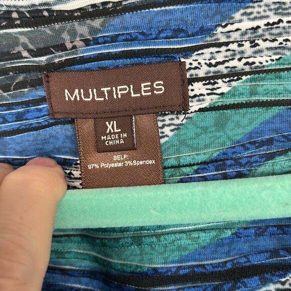 NWT Multiples Lightweight Topper Jacket Art To Wear Women’s Size XL Abstract - Picture 6 of 9